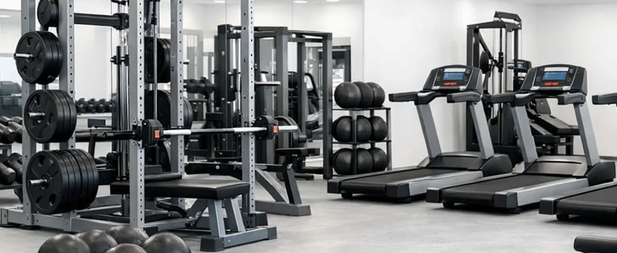 commercial gym setting.